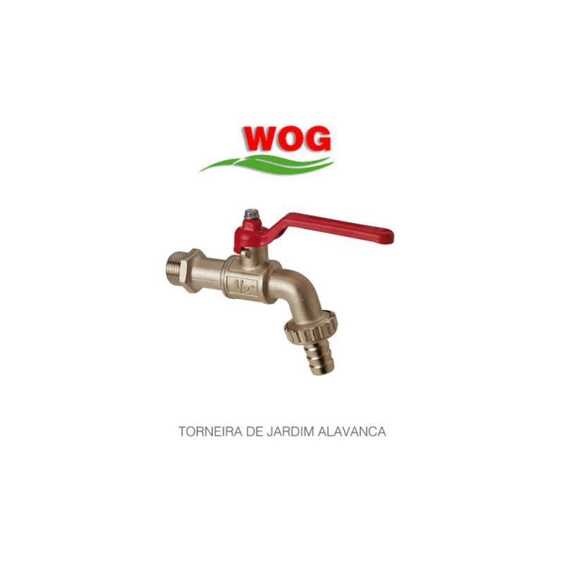 Torneira de Esfera para Jardim 689 1/2" x 3/4" Alumínio Wog