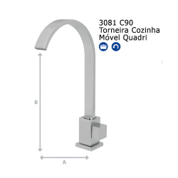 Torneira de Cozinha Móvel...