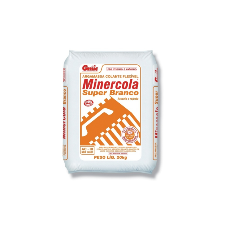 Minercola Argamassa AC-III Super Branca 20 kg