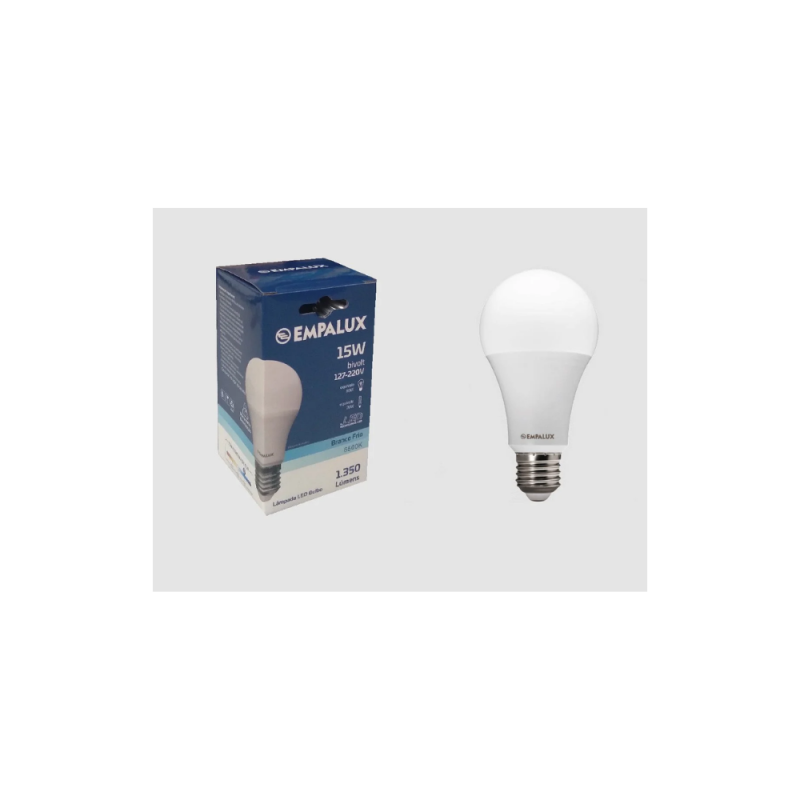 Empalux Lâmpada LED Bulbo 15W 6500K