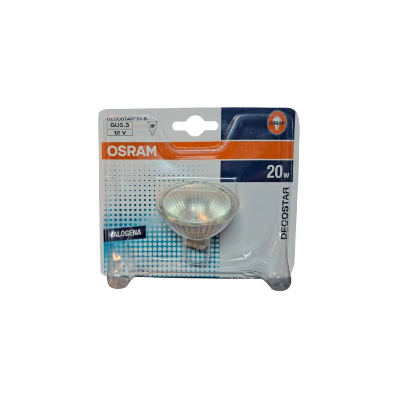 Osram Lâmpada Dicróica 20W 12V GU5.3 36°