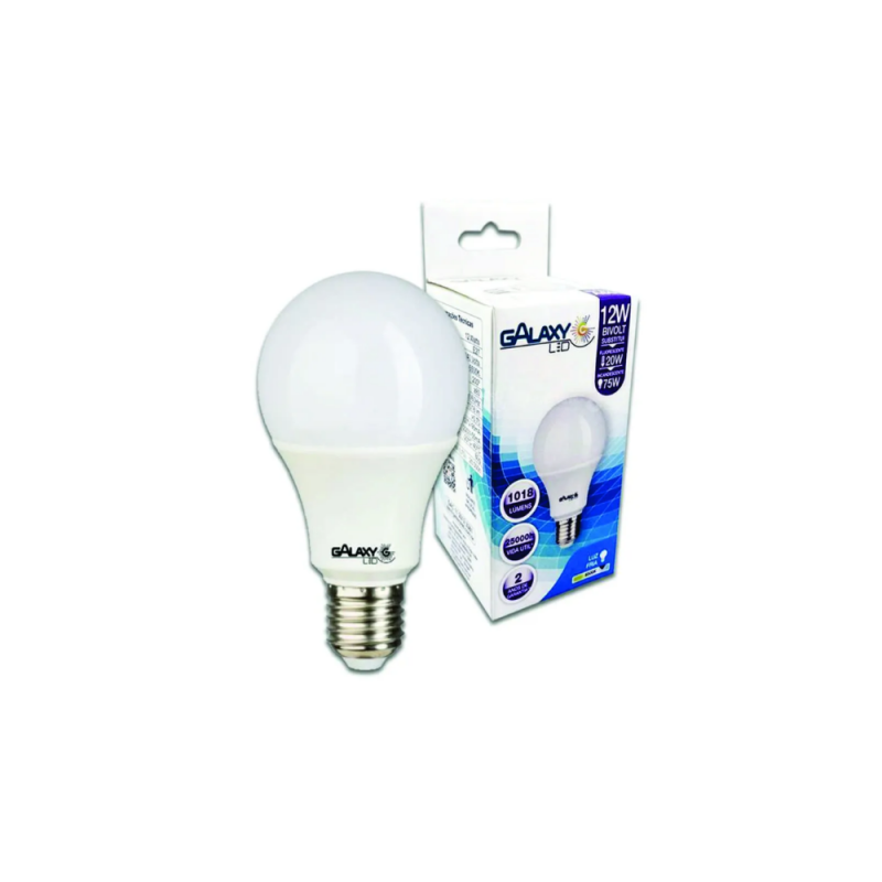 Galaxy Lâmpada LED Bulbo 12W A65 6500K