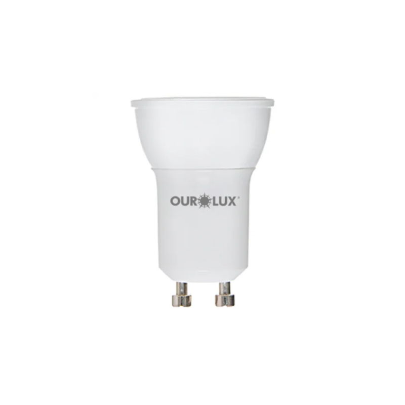 Ourolux Lâmpada LED Dicróica GU10 MR11 4W 6500K