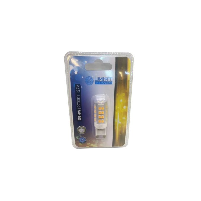 Lâmpada Halopin Luminatti LED G9 4W 2700K 127V