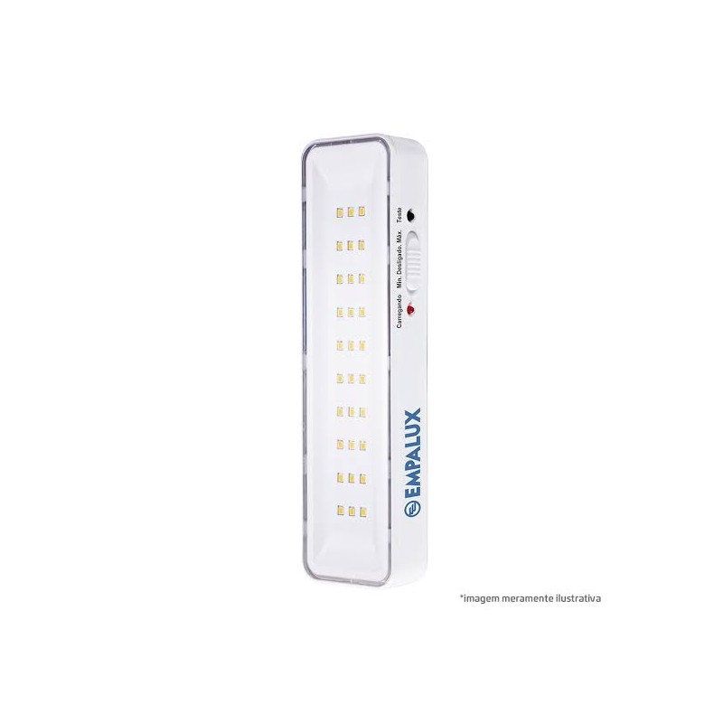 Empalux Luminária de Emergência Automática 30 LEDs 2W Bivolt