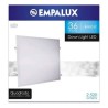 Empalux Painel LED Quadrado Embutir 36W 6000K 40X40