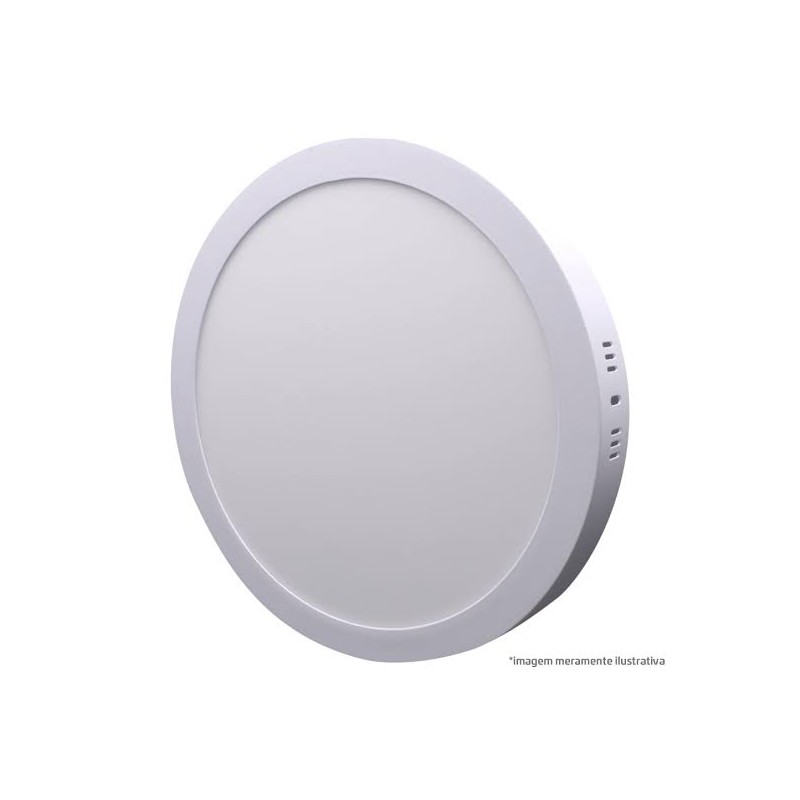 Empalux Painel LED Redondo Sobrepor 24W 6500K
